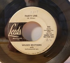 Wilder Brothers Sick, Sick, Sick Leeds Records R&B 45 picture