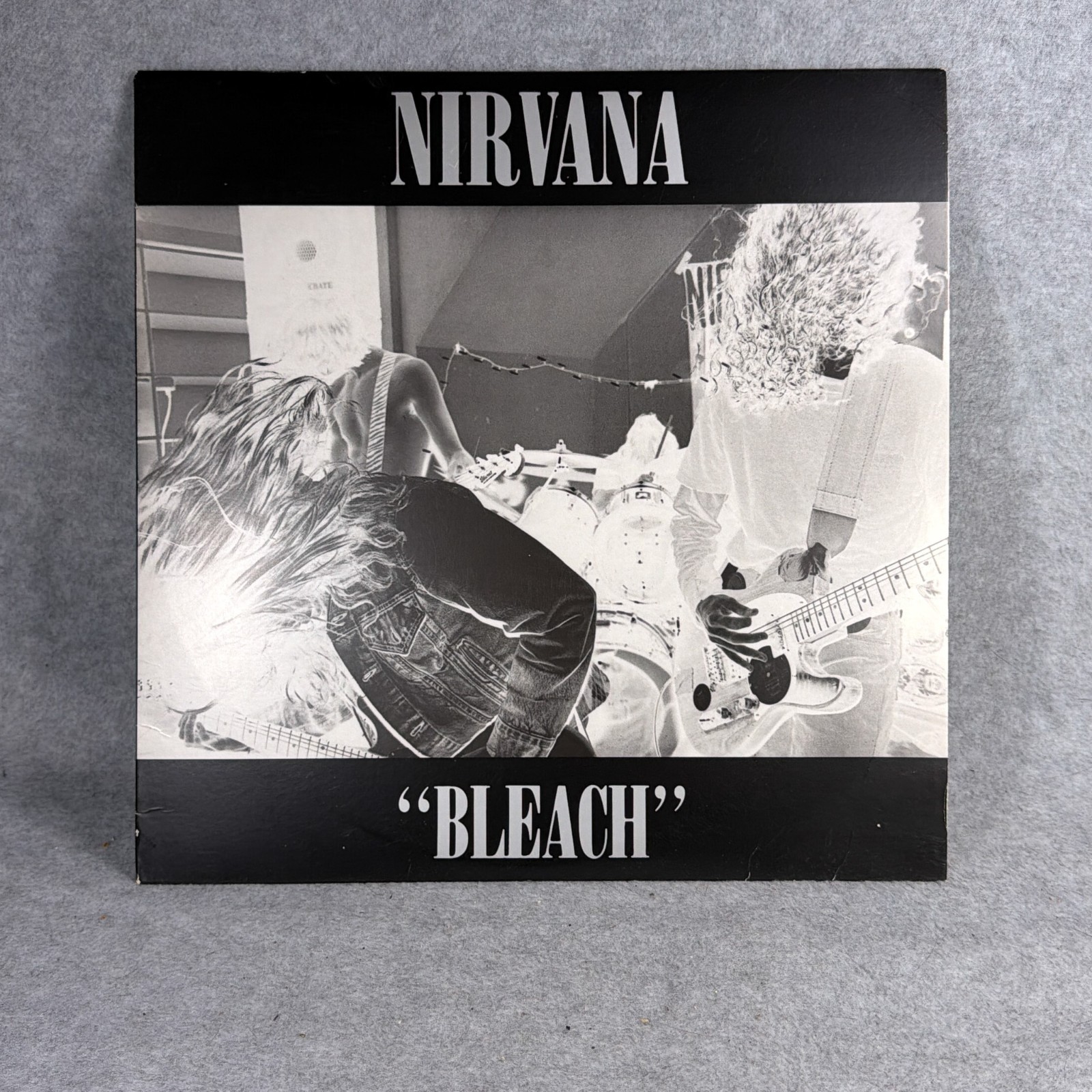 Nirvana Bleach Sub Pop Pressing Black Vinyl Rock LP Grunge Rock Record Cobain