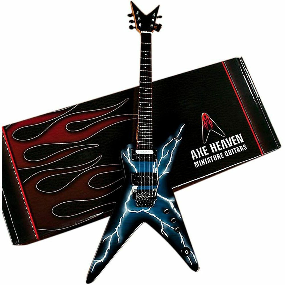Axe Heaven Dimebag Darrell Pantera Lightning Bolt Miniature Collectible Guitar