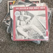 G.G. Allin & The Holy Men You Give Love a Bad Name Homestead Red Vinyl LP picture