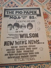 MAGAZINES-The Pig Paper #6 oct '77 w.talking heads/viletones/s. saucer punk picture