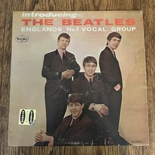 Introducing The Beatles LP VERY RARE Gold Sticker Monarch Pressing 1964 LP 1062 picture