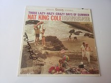 AUTOGRAPHED ON SHRINK 1960s EXCELLENT NAT KING COLE DOES NOT SMUDGE COVER ONLY picture
