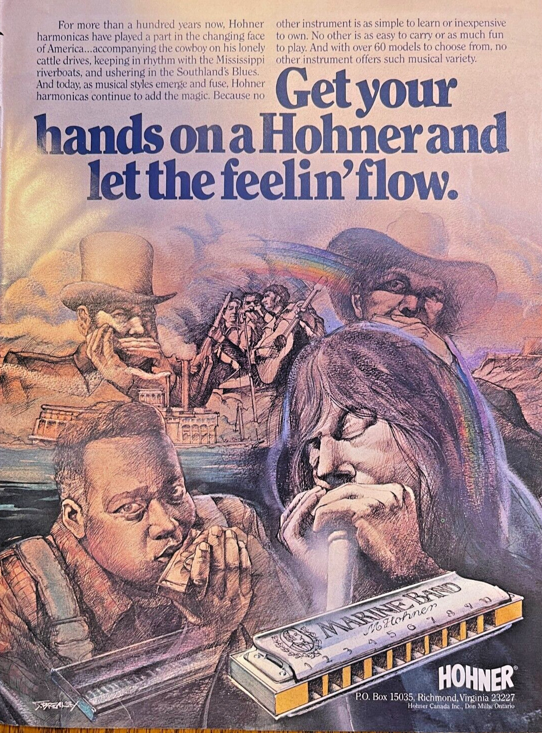 1984 Advertisement Hohner Harmonicas
