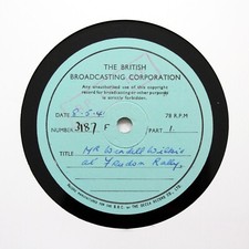 BBC TRANSCRIPTION DISC 