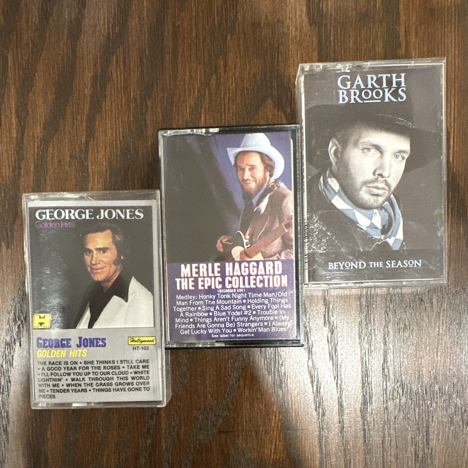Classic Country Lot, George Jones, Merle Haggard, Garth Brooks, Cassette Tapes