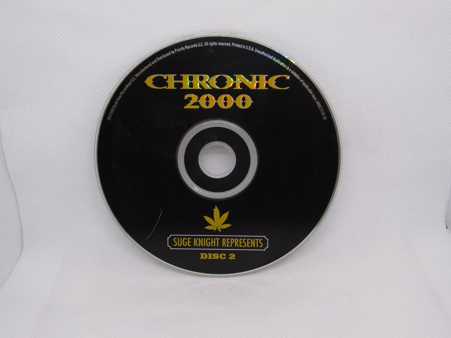 Chronic 2000 Double CD 1999 Suge Knight Presents Hip Hop Death Row