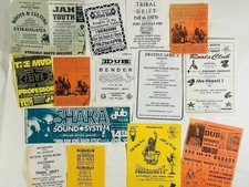 RARE 15+ 1990s UK Reggae Dub Flyers London Sound System Aba-Shanti Mad Professor picture