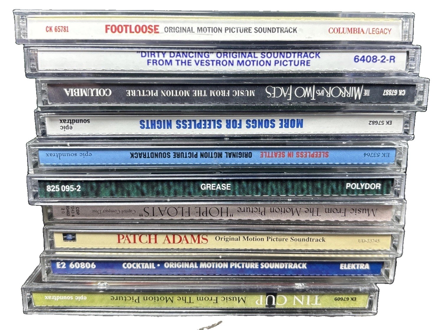 VTG 80s-90s Huge Lot Of  10 Different Motion Picture Soundtracks Cds Nostalgia