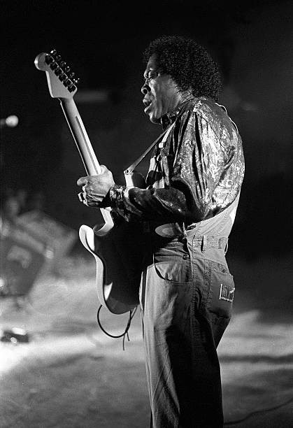 Guitarist singer Buddy Guy is shown at a live concert appearance Old Photo 2