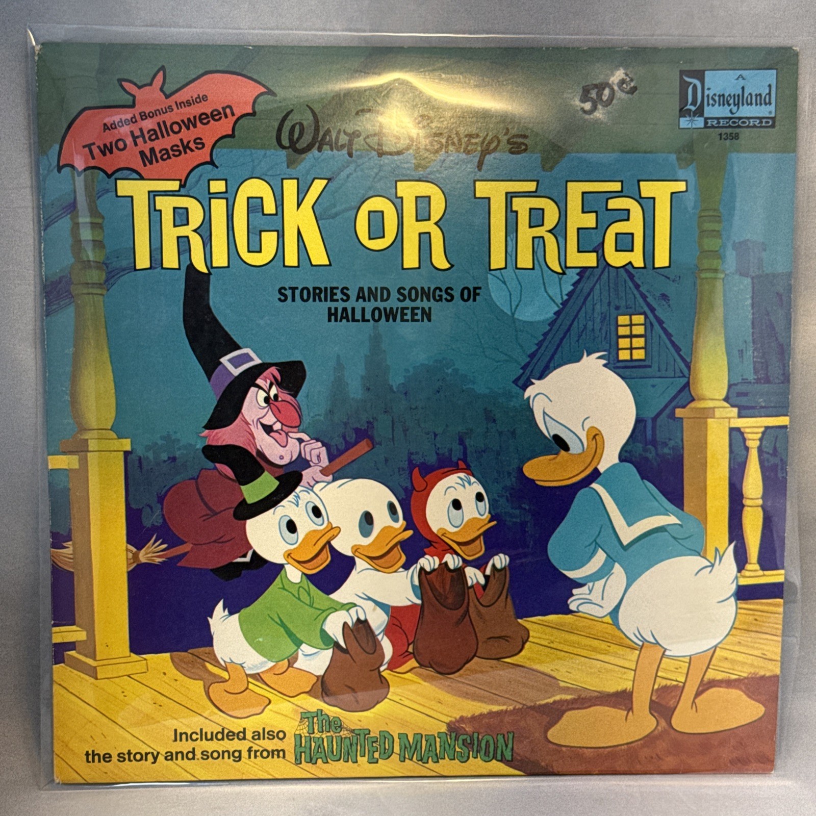 Walt Disneys Trick Or Treat Stories And Songs Of Halloween Vinyl Record 1974 