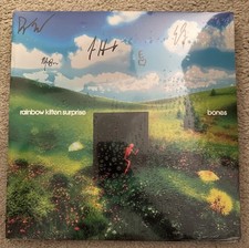 RAINBOW KITTEN SURPRISE Bones SIGNED Blueberry Colored Vinyl LP picture