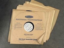 Lot 12 Vintage RadioDisc Electrical Transcription Records Harding College picture
