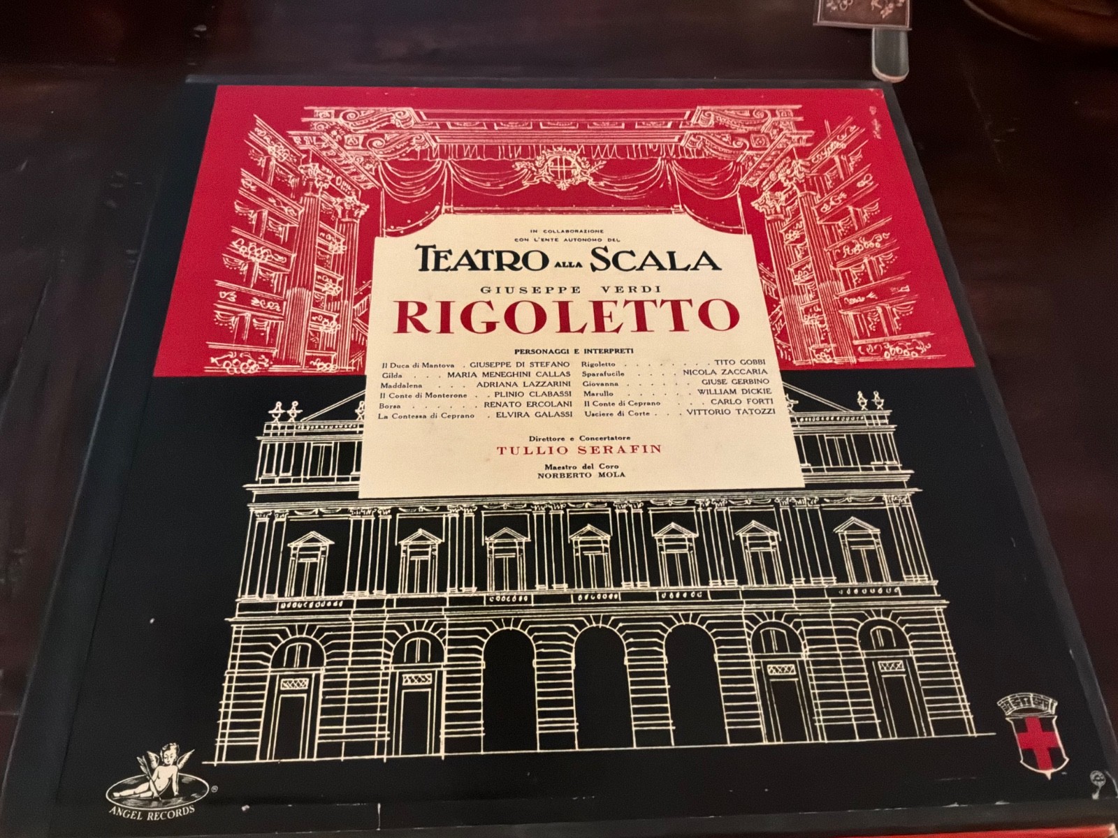 Verdi Rigoletto, Angel Records, ANG. 35320, 3 LPs, Mint, Unplayed, Libretto Inc.