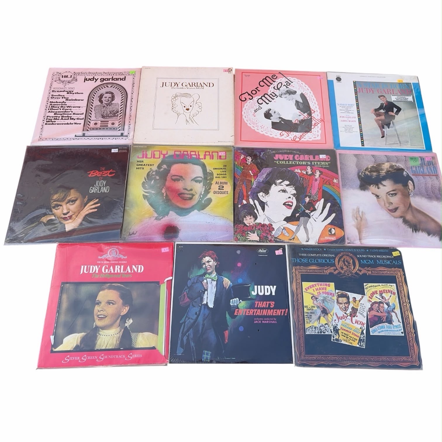 Judy Garland Vinyl Record Lot 11 Albums 17 LPs MGM Decca Capitol 1 Sealed