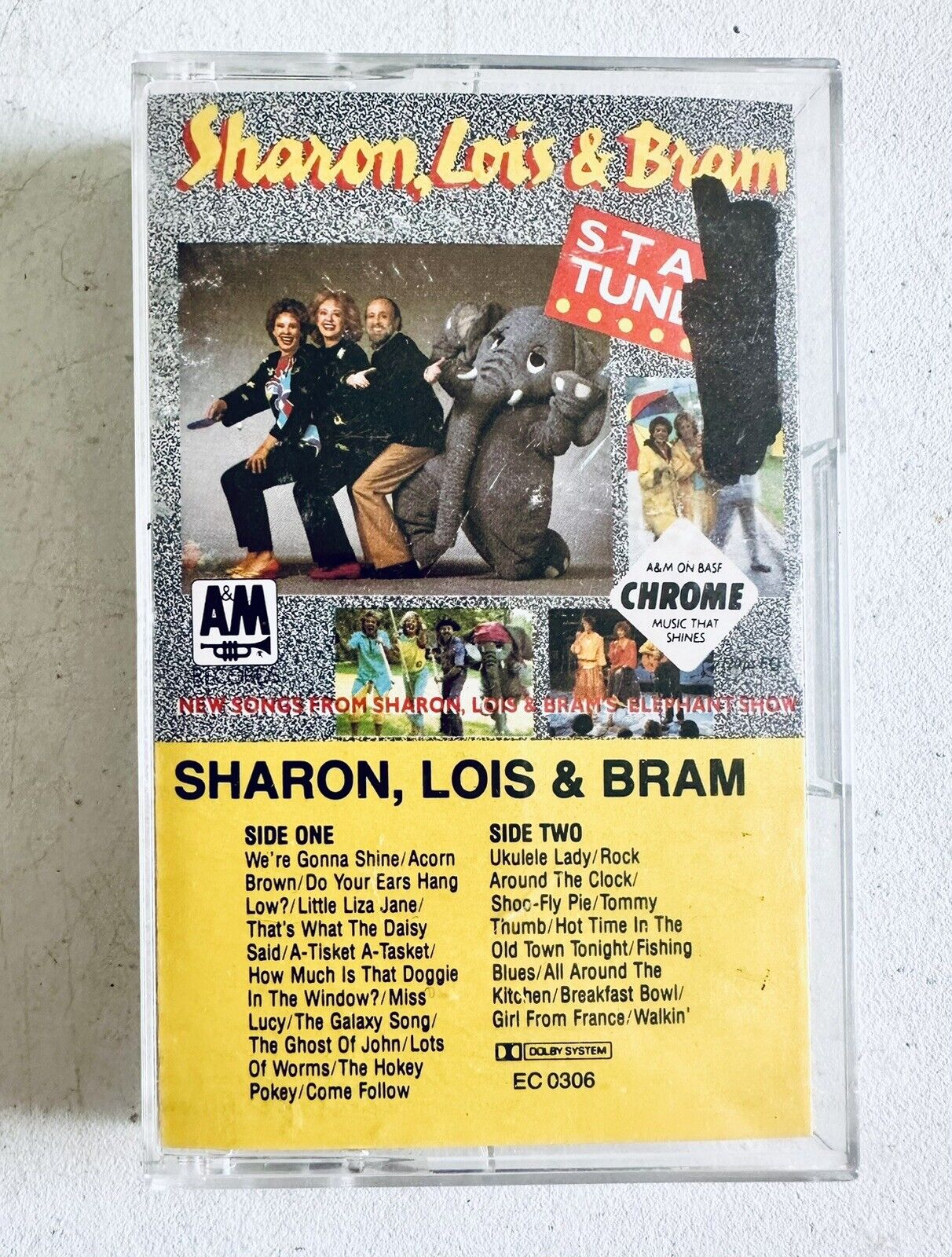 Vintage 1987 STAY TUNED by Sharon, Lois & Bram Children’s Cassette