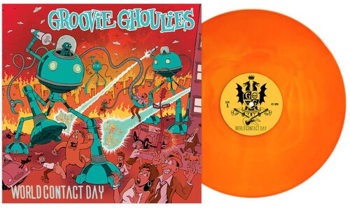 The Groovie Ghoulies - World Contact Day [New Vinyl LP] Colored Vinyl, Orange, Y