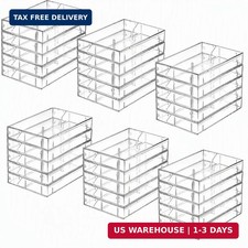 30 Pack Cassette Tape Cases Clear Plastic Audio Cassette Storage Boxes picture