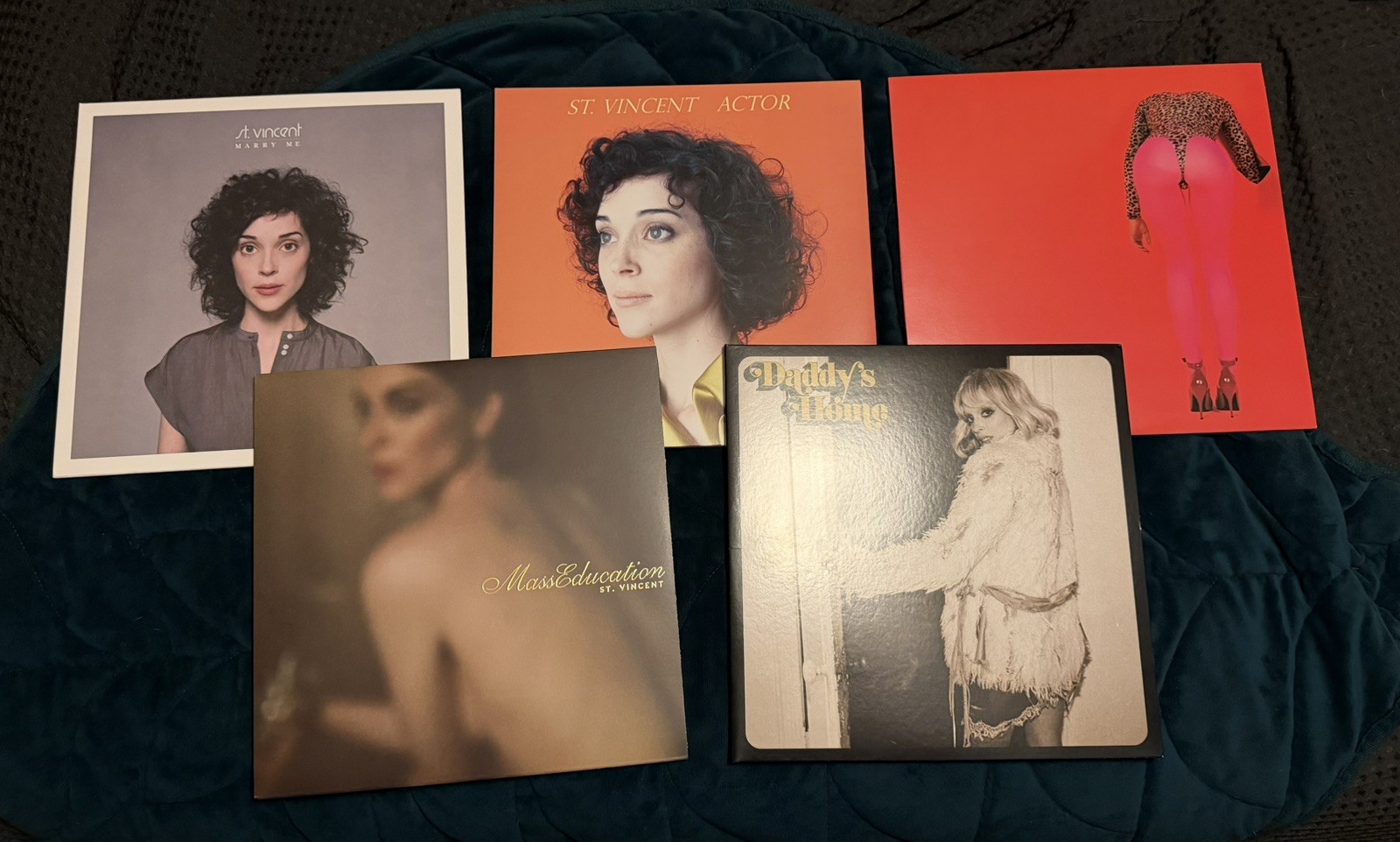 Lot of 5 St. Vincent Vinyl - Marry Me, Actor, Masseduction & Daddy’s Home