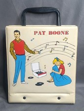 Rare Vintage 45 RPM Pat Boone Vinyl Teen Tote Aristocrat With Records Nice Shape picture
