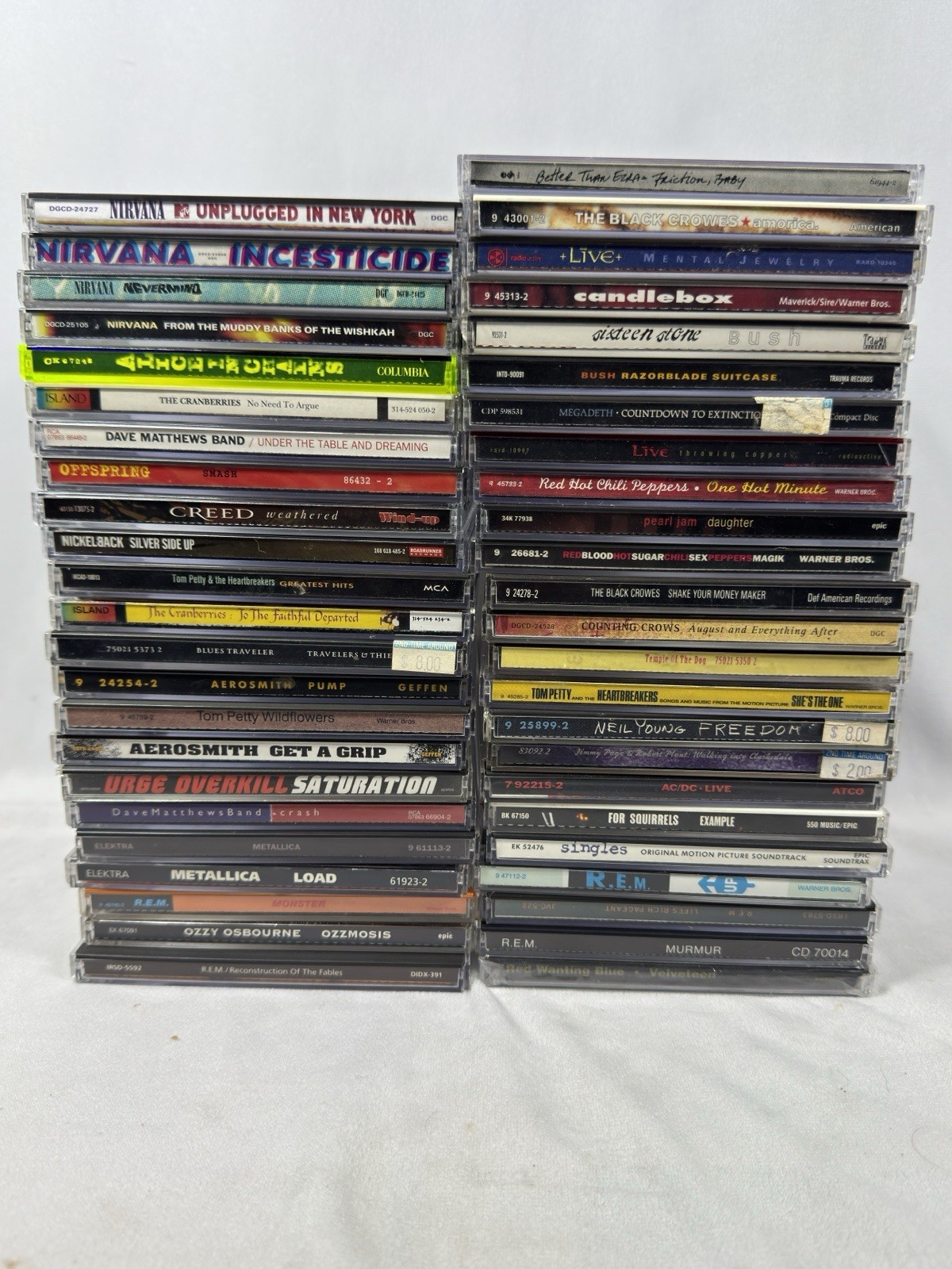 Lot Of 47 90’s Vintage Grunge And Rock CD’s Nirvana Pearl Jam Metallica REM