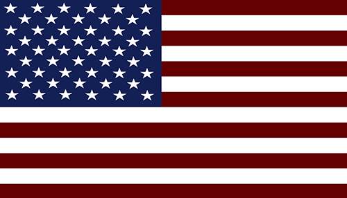 American Flag USA America Adhesive Vinyl Sticker Decal 4x7inch 