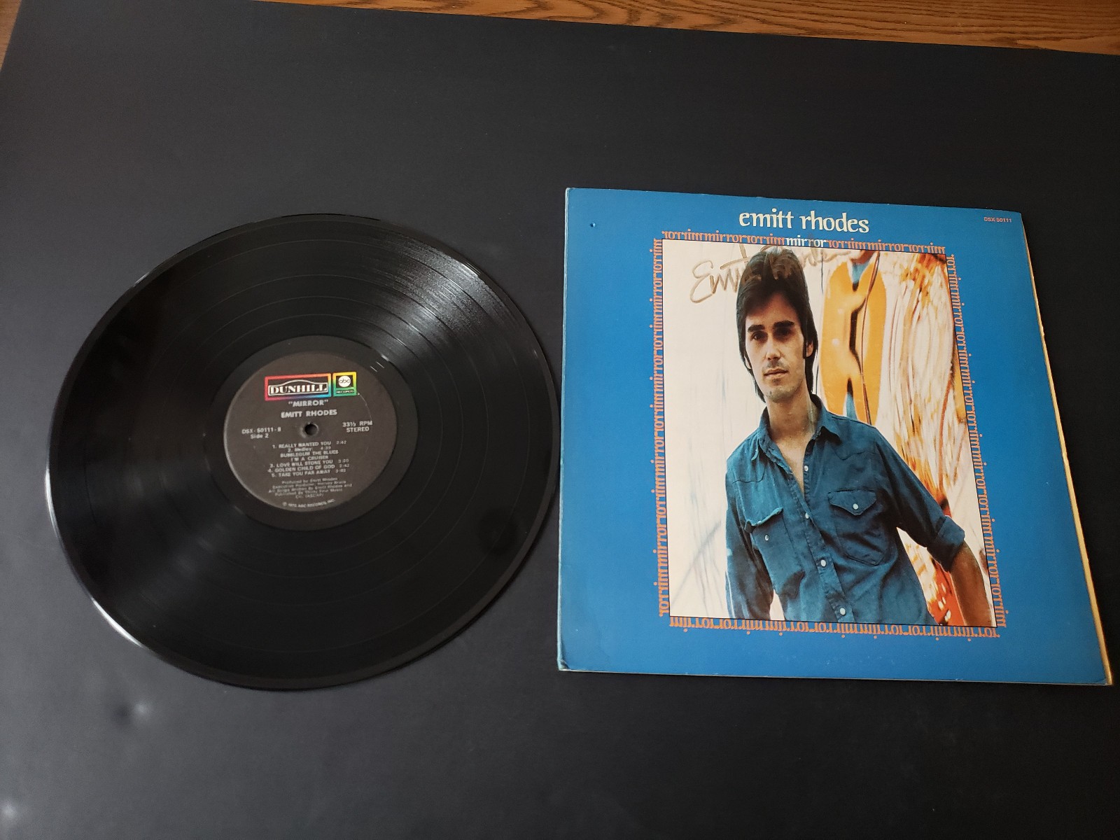 AUTOGRAPHED 1970s VG+ Emitt Rhodes – Mirror LP33