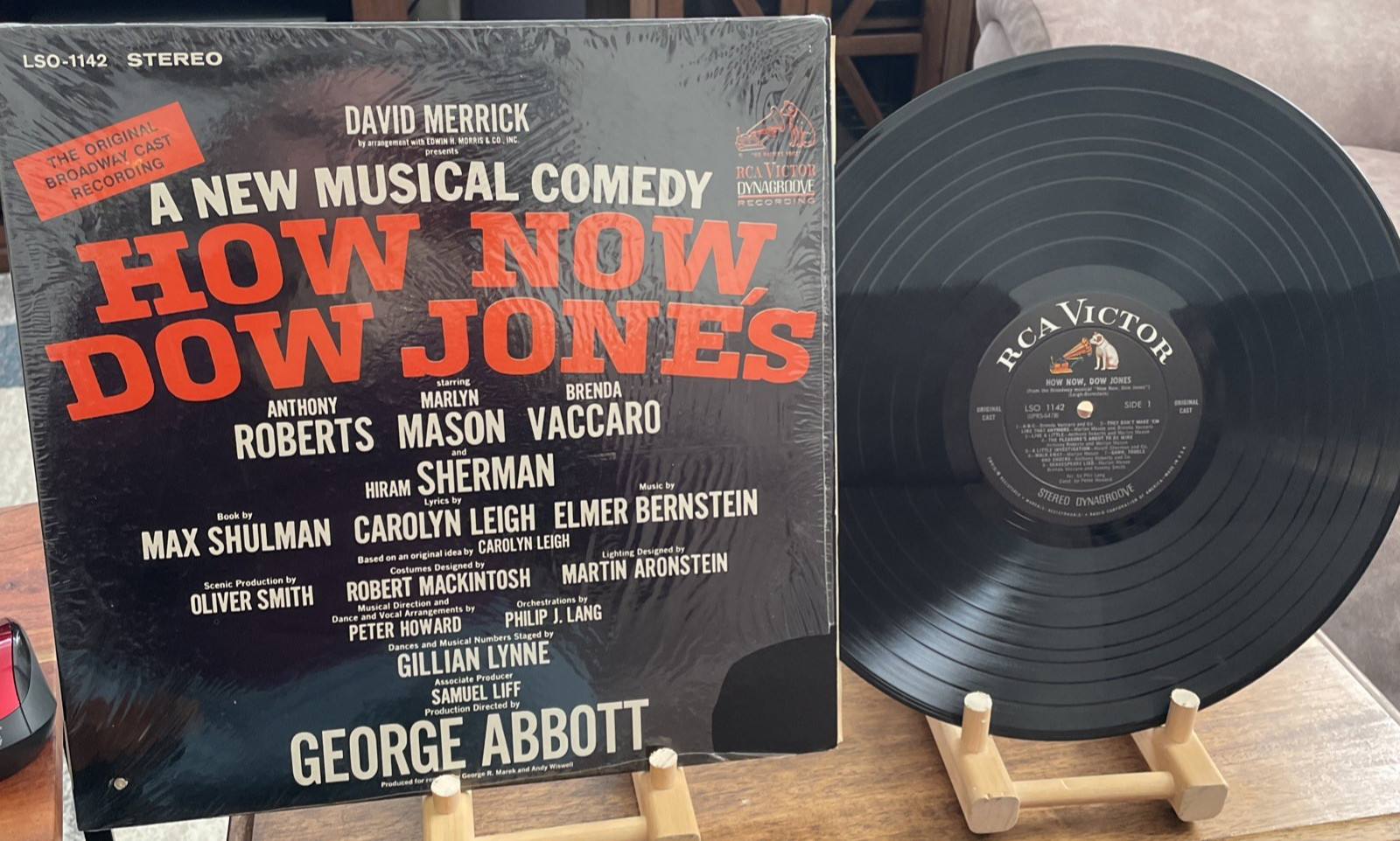 Vintage How Now Dow Jones Vinyl LP Original Broadway Cast RCA Victor 1968 EX