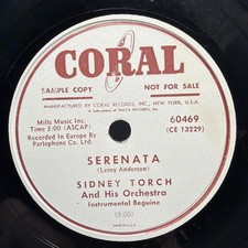 PROMO - Sidney Torch & Orchestra – Serenata / Deserted Ballroom picture