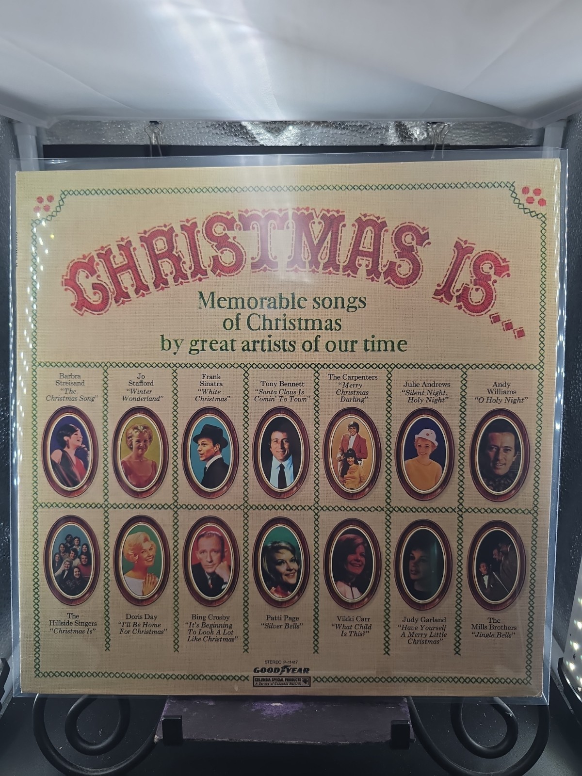 Christmas Is ORIGINAL Bing Crosby, Frank Sinatra, Barbra Streisand LP NEAR MINT