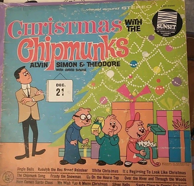 Christmas with the Chipmunks - The Chipmunks, David Seville Liberty LM-1071 LP