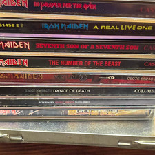Lot of 10 Iron Maiden CD's picture