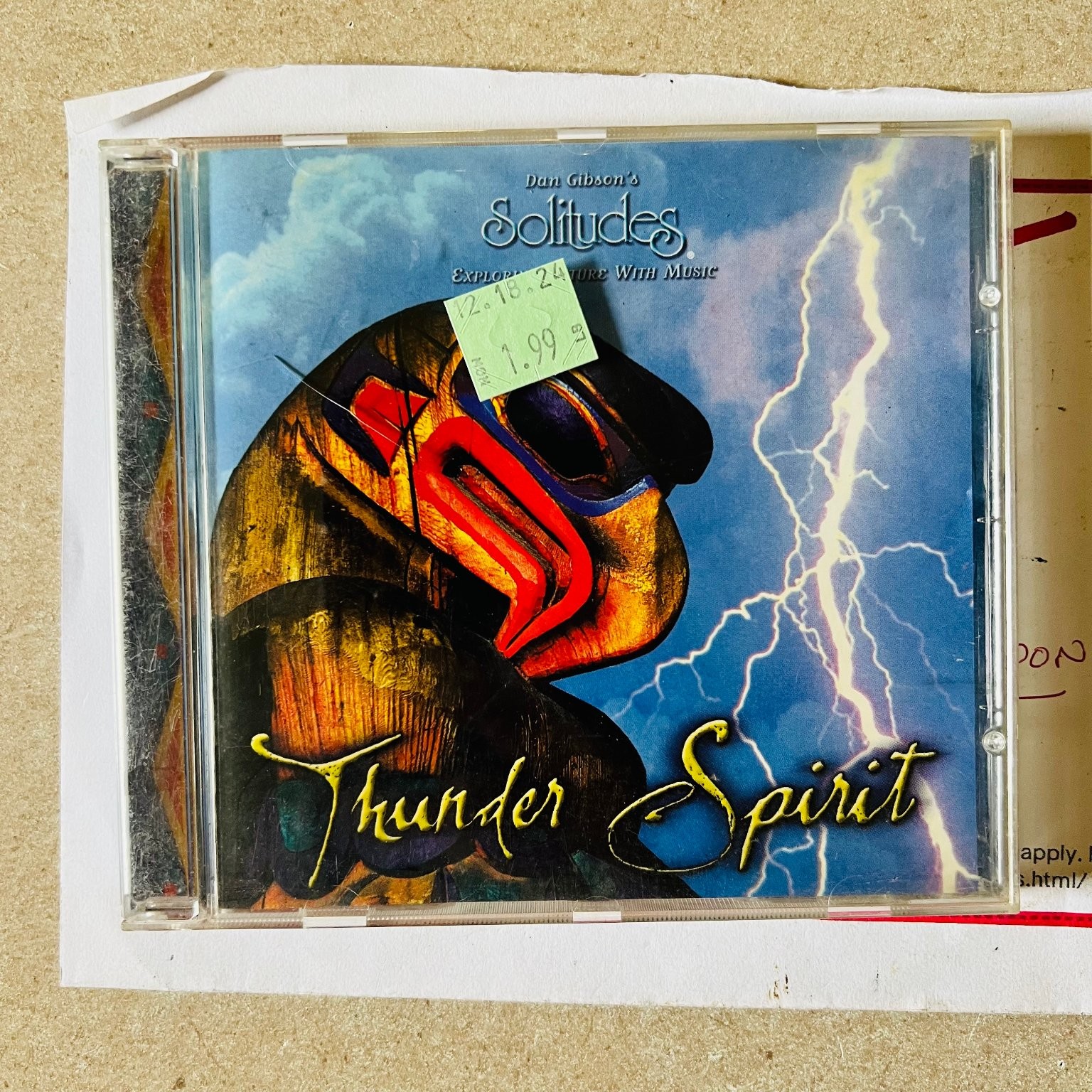 Dan Gibson\'s Solitudes Thunder Spirit CD 1997 Nature Sounds Relaxation