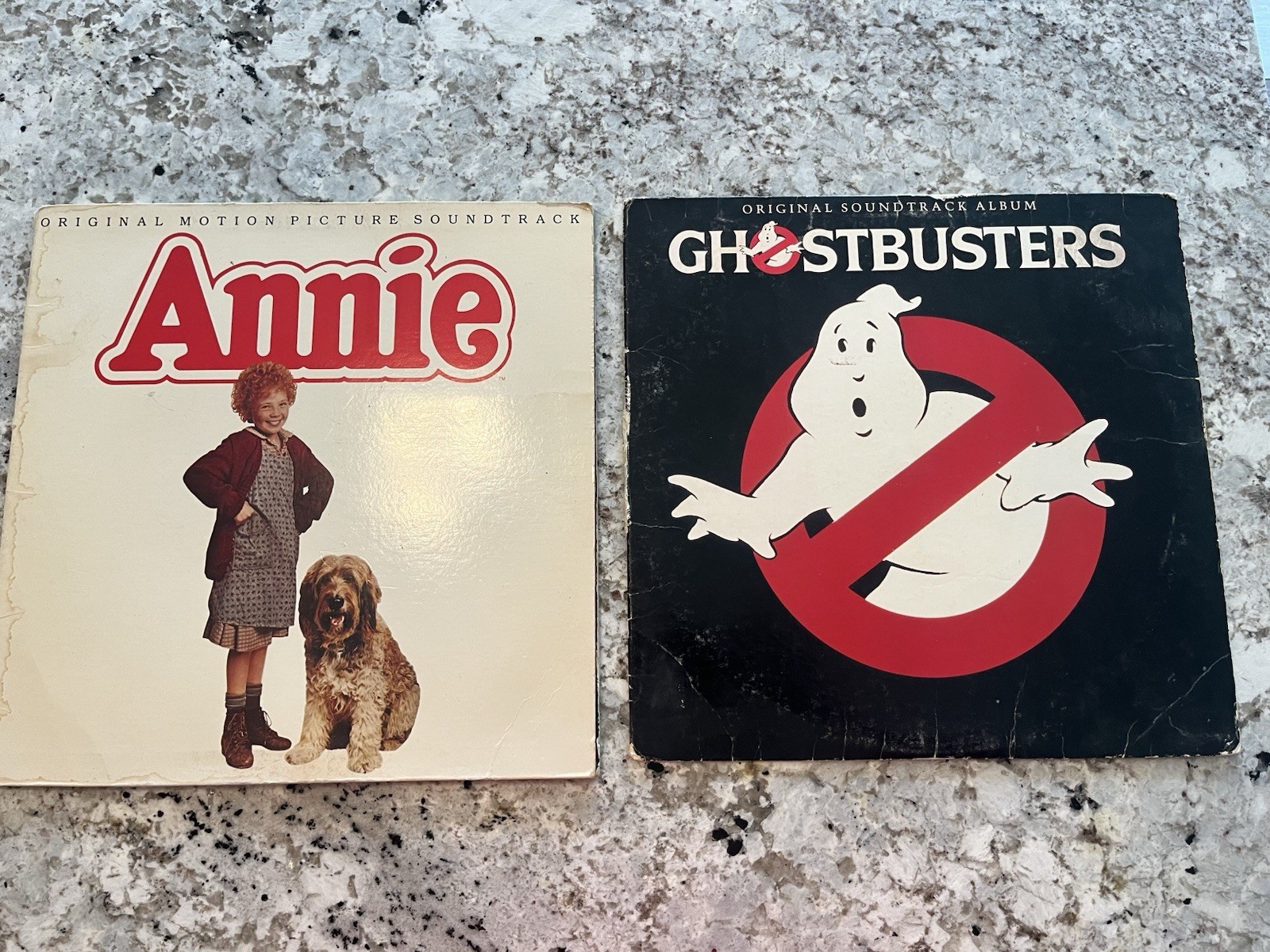 two vintage vinyl soundtrack records