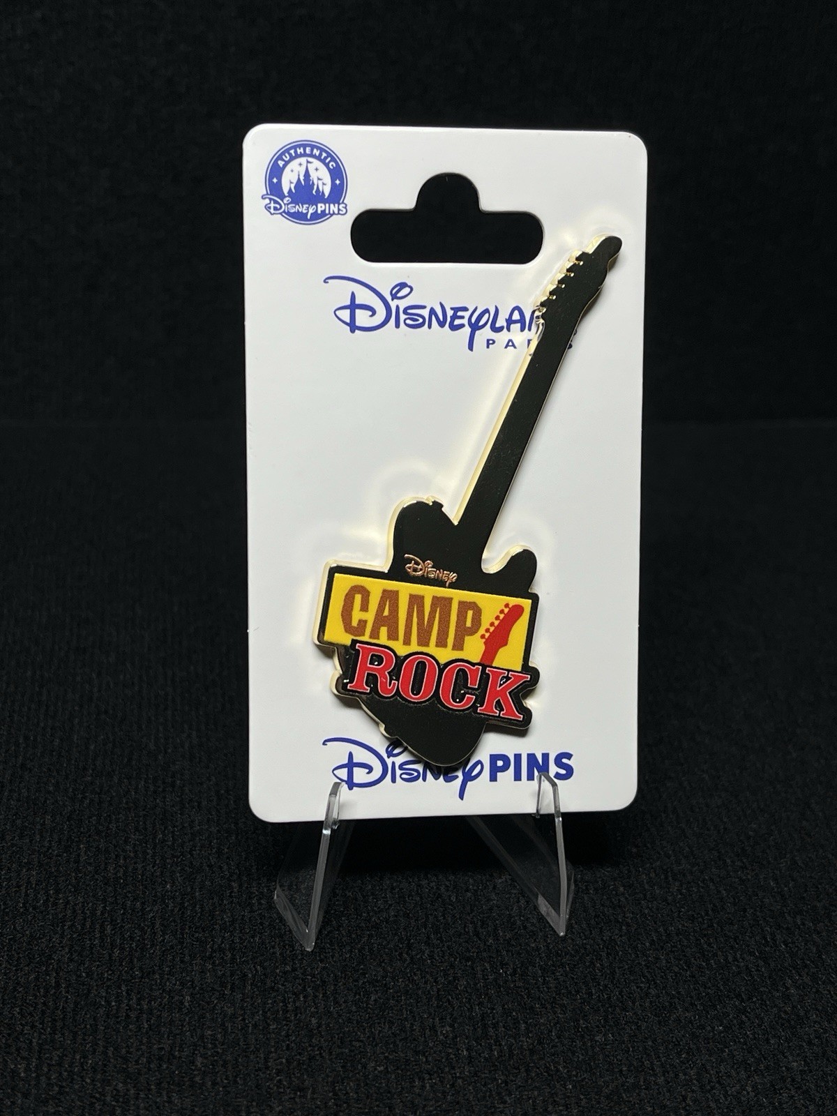 DISNEY PIN Paris CAMP ROCK Gold Guitar Disney Channel 