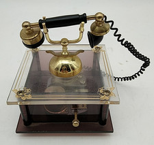 Vintage Music Box Waco Telephone Phone Wind Up Plays MEMORIES - THE WAY WE WERE picture