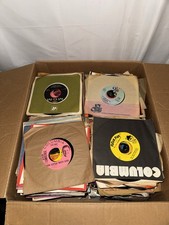 Wholesale Box Lot Of Over 450 45 RPM Records From Huge Collection Mixed Variety picture