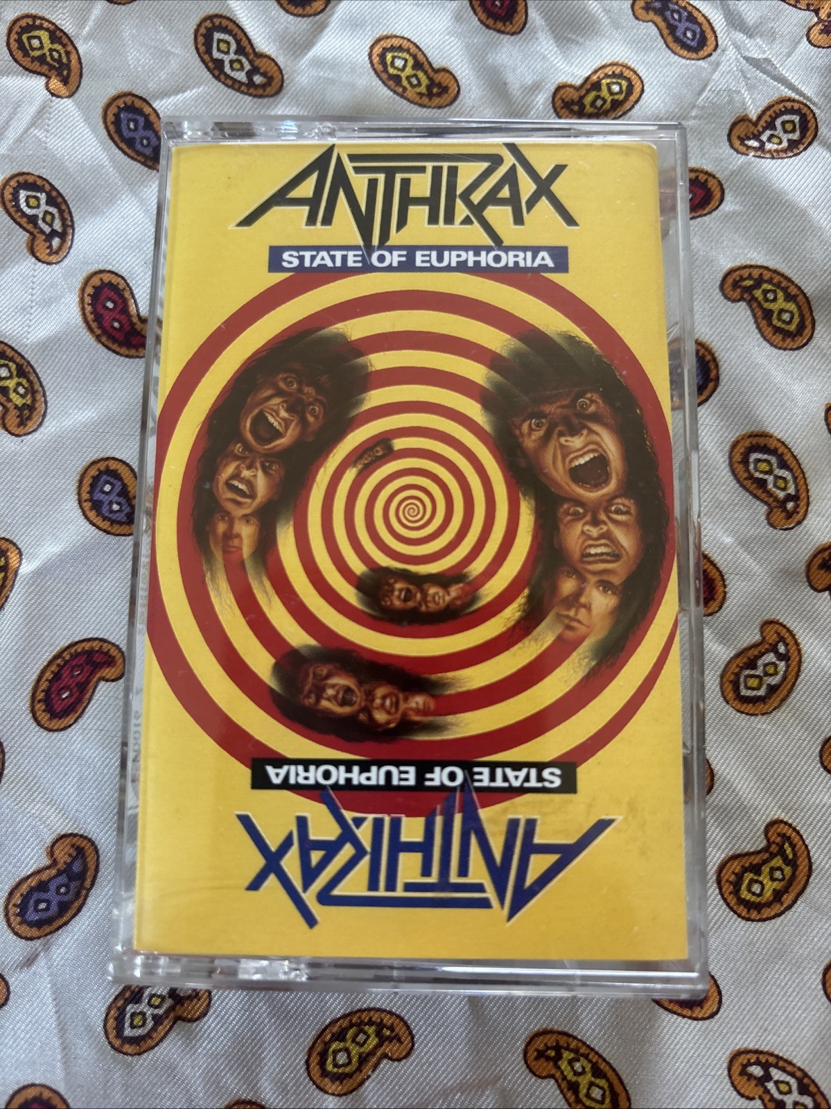 Anthrax - State of Euphoria - Cassette - 1988 Island Megaforce 7 91004-4 SEALED
