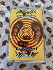 Anthrax - State of Euphoria - Cassette - 1988 Island Megaforce 7 91004-4 SEALED picture