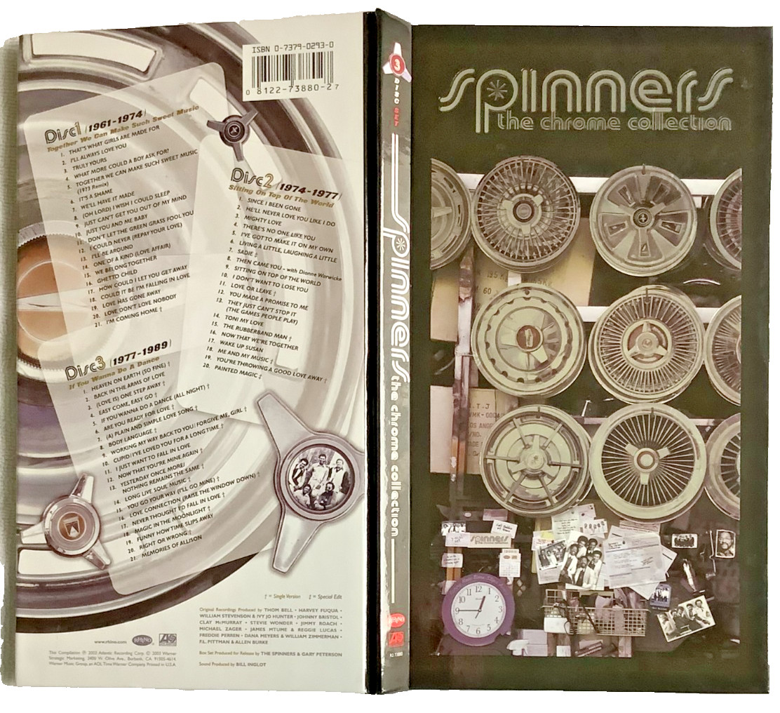SPINNERS THE CHROME COLLECTION 3 CD BOX SET BRAND NEW R2-73880