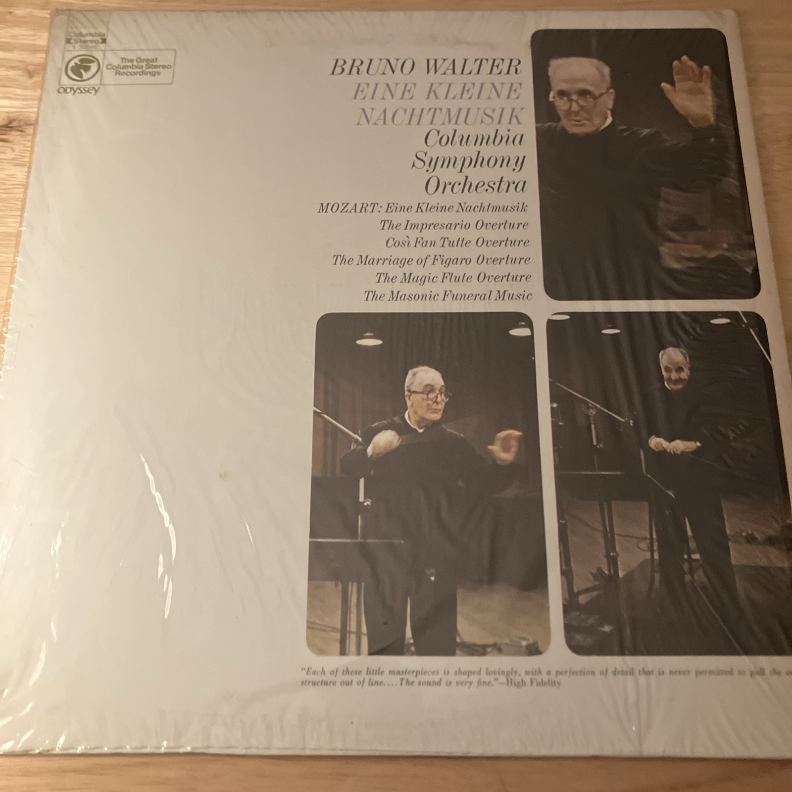Bruno Walter Mozart Eine Kleine Nachtmusik Odyssey Stereo 12\