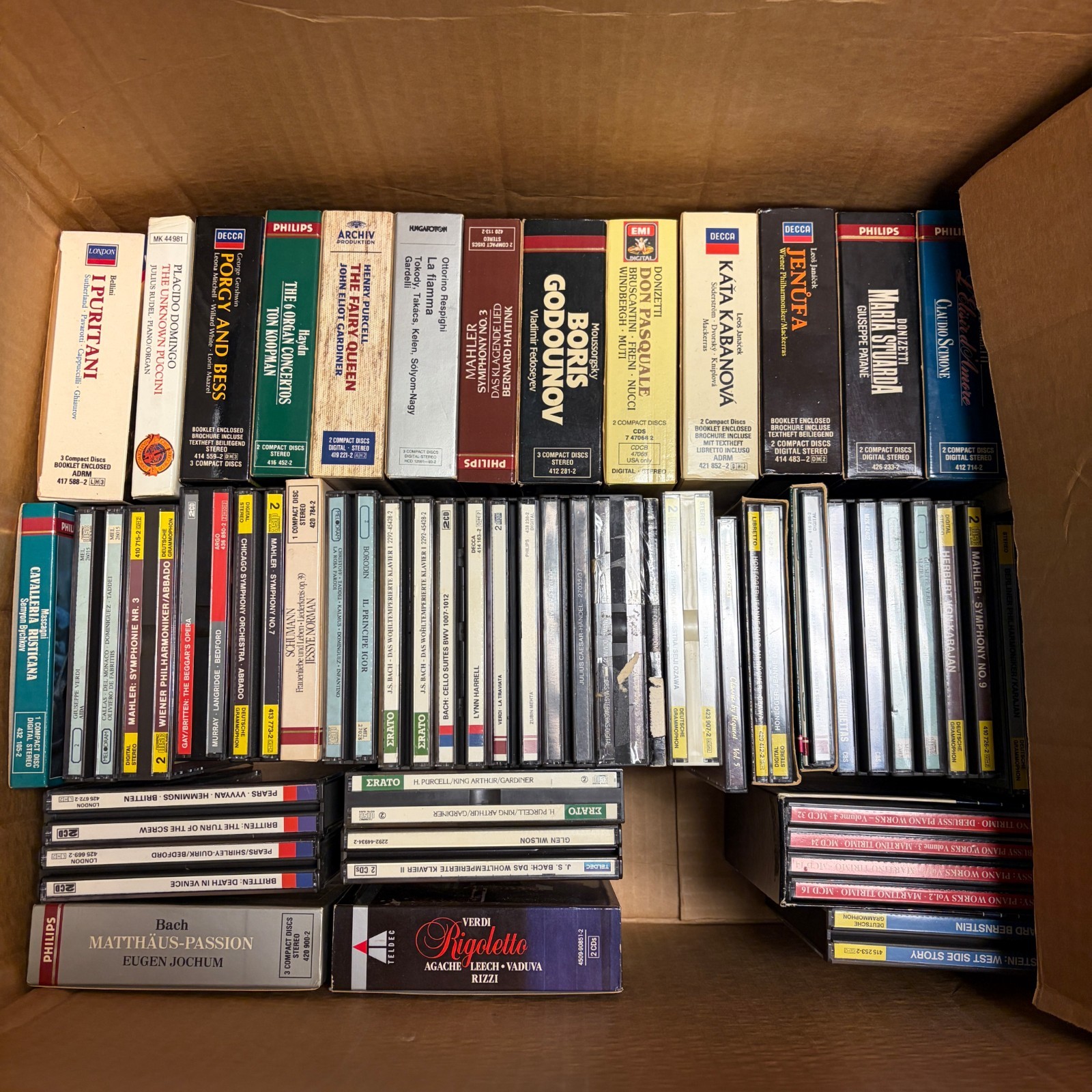 Lot of 80 Opera Classical CD's Box Set Estate Wholesale Mozart Puccini