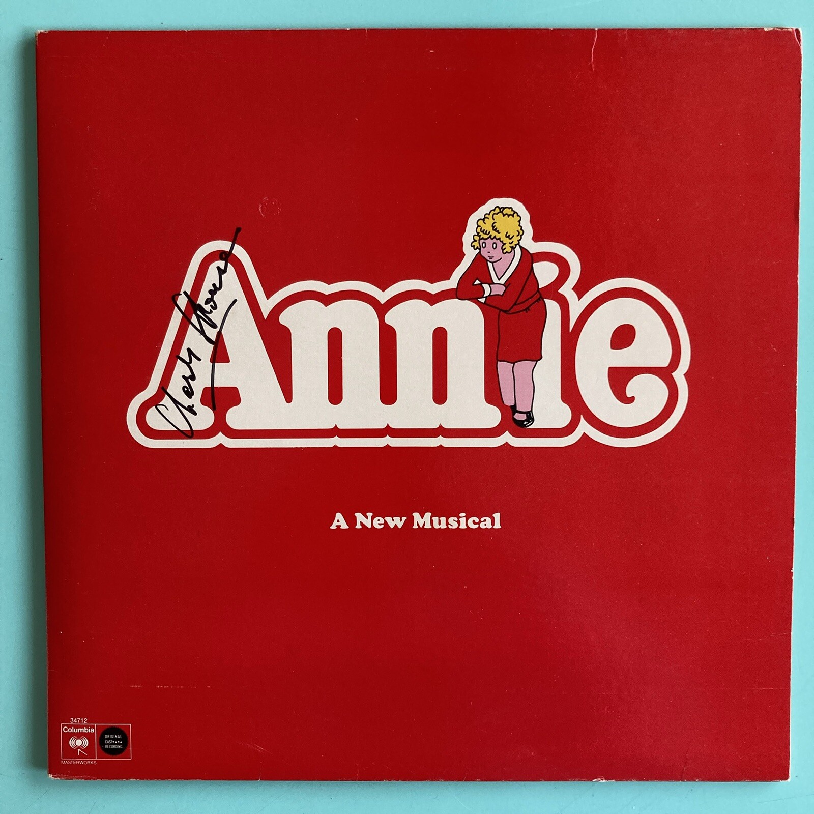 CHARLES STROUSE ROBERT FITCH Bob Freschi Signed Annie Vinyl LP Scratched Record