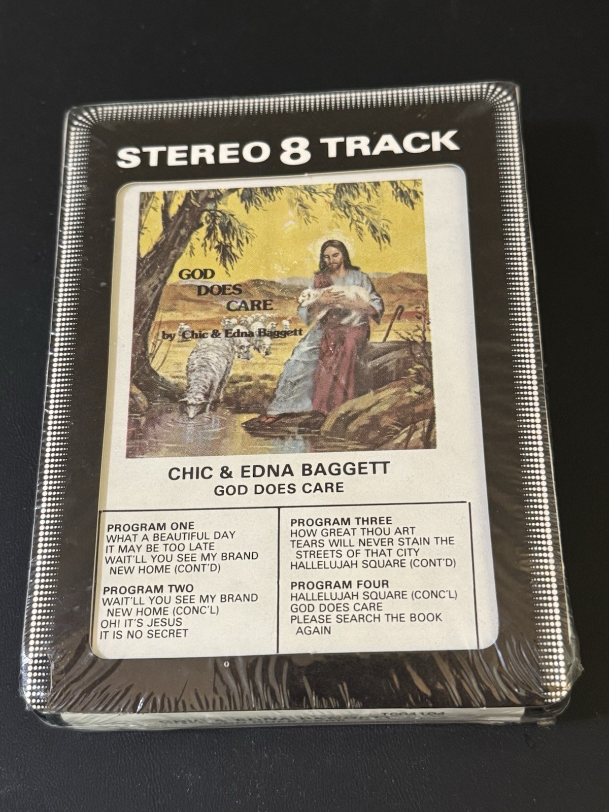 SEALED Vintage Gospel 8-Track Tape Chic Edna Baggett God Does Care Private Press