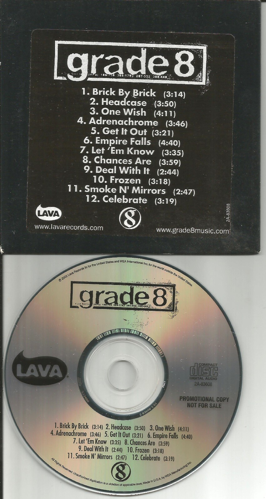 GRADE 8 Carded Sleeve RARE DIFFERENT ART & PACKAGING ADVNCE PROMO DJ CD 2003