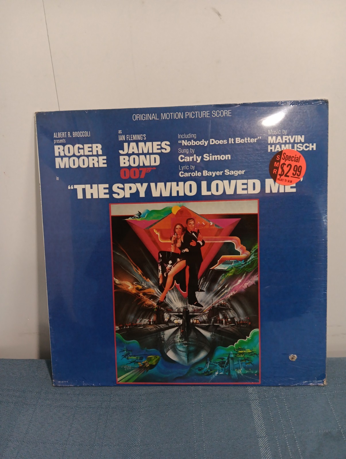 James Bond 007 The Spy Who Loved Me Soundtrack UA LA774-H SEALED