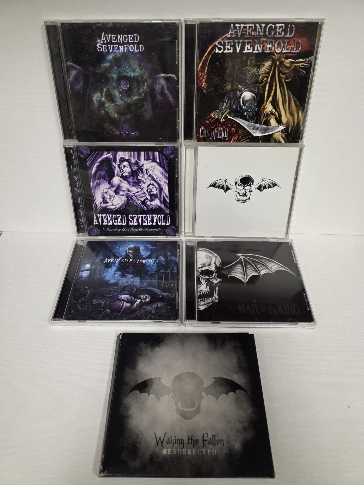 Avenged Sevenfold 7 CD Lot City of Evil, Self Titled, Nightmare, Hail To The Kin