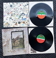 Lot of 2 Led Zeppelin LP's Records - Zeppelin III and IV Both VG+ picture