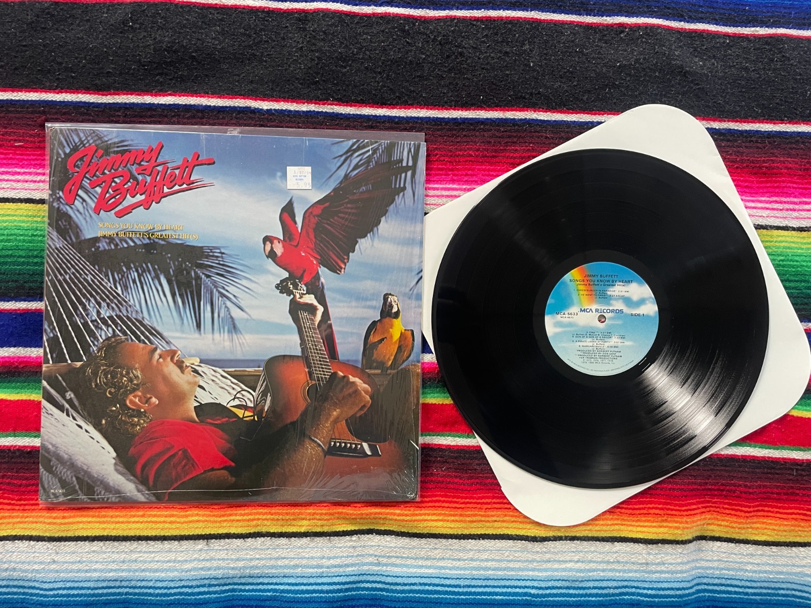 Jimmy Buffett Greatest Hits EX / EX SHRINK Vinyl Record ULTRASONIC CLEANED
