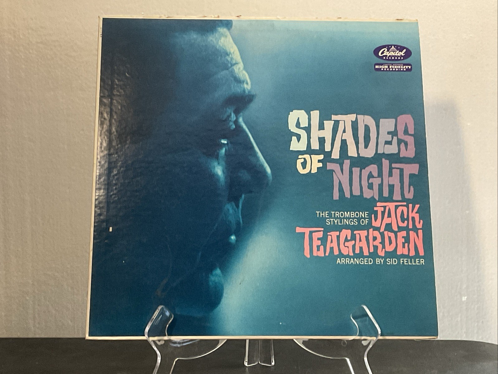 Shades Of Night Trombone Stylings Of Jack Teagarden Vinyl VG+ Ultrasonic Cleaned